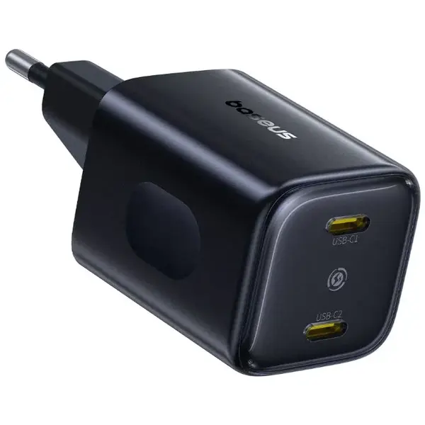 BASEUS Incarcator de retea Baseus PicoGo AN13 45W, 2x USB-C, Negru