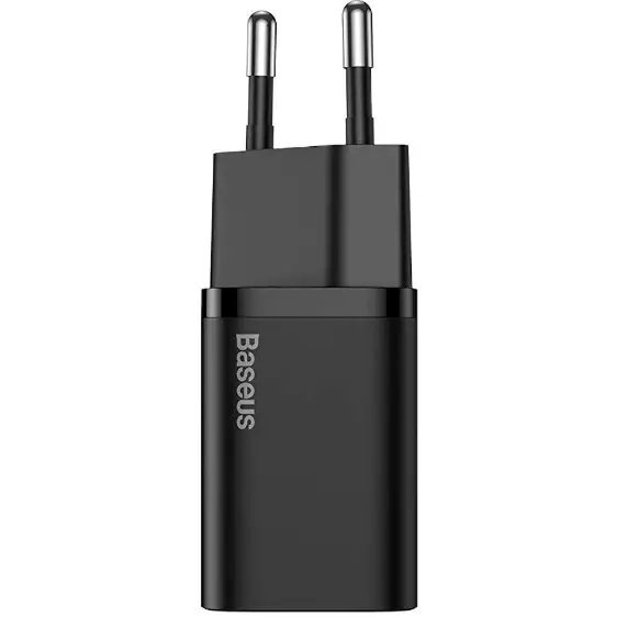 BASEUS Incarcator Retea Baseus Super Si, 25W, 3A, USB-C, Negru