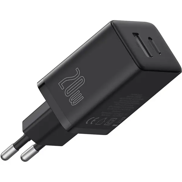 BASEUS Incarcator USB, Type-C, Fast Charge 20W - Baseus (P10111403113-00) - Cluster Black