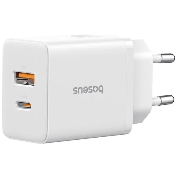 BASEUS Incarcator USB, Type-C, Fast Charge 30W - Baseus (P10111404213-00) - Moon White