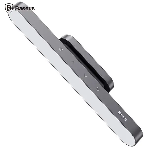 BASEUS LAMPA BIROU LED Baseus Magnetic Stepless, 100 lumeni,4.5W,3 trepte intensitate luminoasa,4 butoane tactile,magnetic, ABS, alimentare: cablu inclus, gri DGXC-C0G -6953156203938