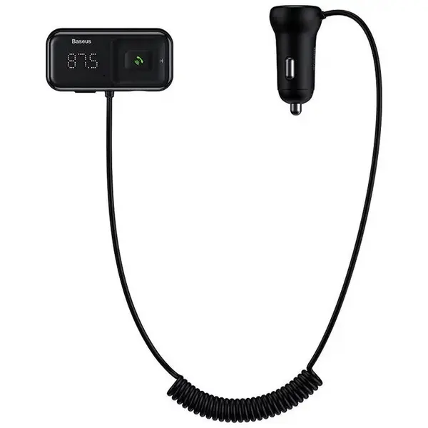 BASEUS Modulator auto FM Baseus T-Typed CCMT000201, BT 4.2, 2 x USB 5V, 3.4A max, 12V-24V, frecv FM: 87,5-108.0MHZ, format MP3, WAV, FLAC, APE, WMA, Negru