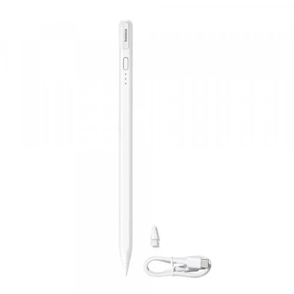 BASEUS Touch Pen Baseus Smooth Writing 3 Series pentru Apple iPad, Versiune Activ, Alb P80080805213-00