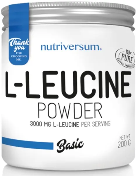 Basic L-Leucine, fără gust, 200 g, Nutriversum