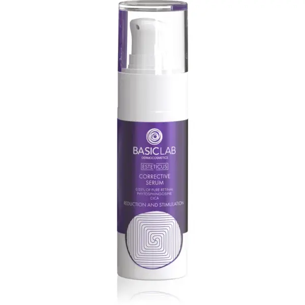 BasicLab Dermocosmetics Esteticus ser corector impotriva petelor 0.05% Pure Retinal 30 ml