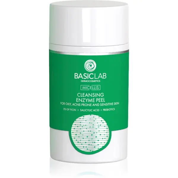 BasicLab Dermocosmetics Micellis peeling enzimatic pentru ten gras si problematic 35 g
