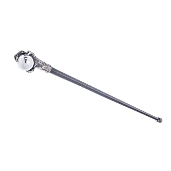 Baston decorativ, Ball, metalic, cutit panoplie, 95 cm, negru
