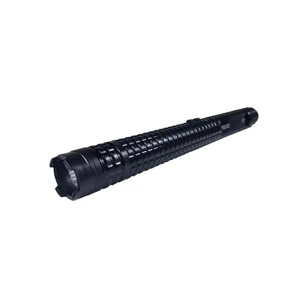 Baston electrosoc si lanterna DEPOX , Police X8, metalic, 35 cm, negru