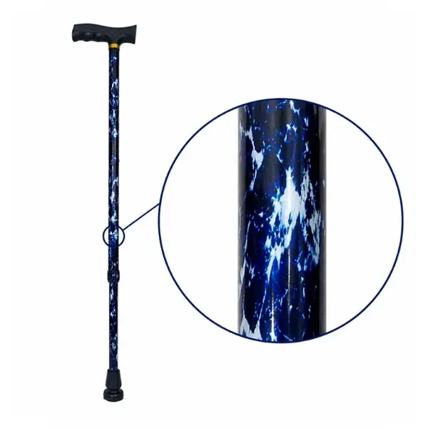 Baston reglabil din aluminiu, Albastru, JL920L