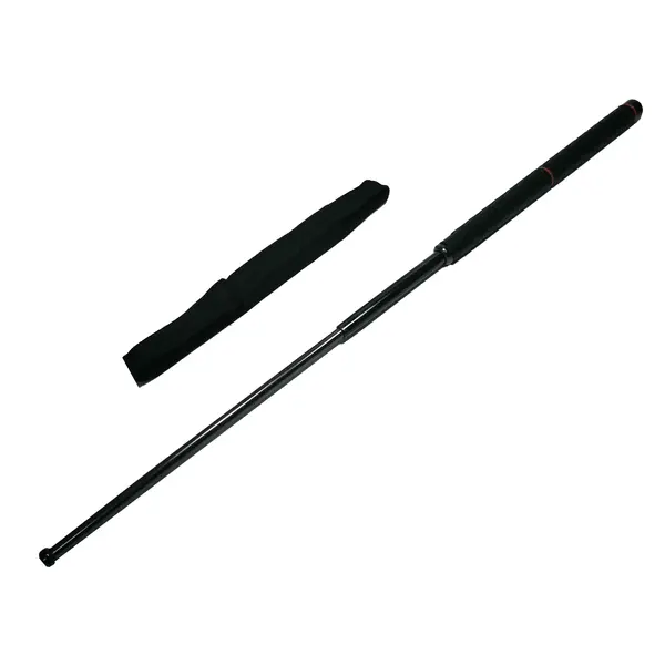 Baston telescopic cromatic, DEPOX , 100 cm, negru, teaca inclusa