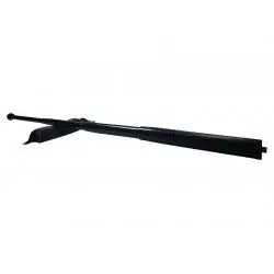 Baston telescopic din otel, 4 sectiuni, negru, 77 cm
