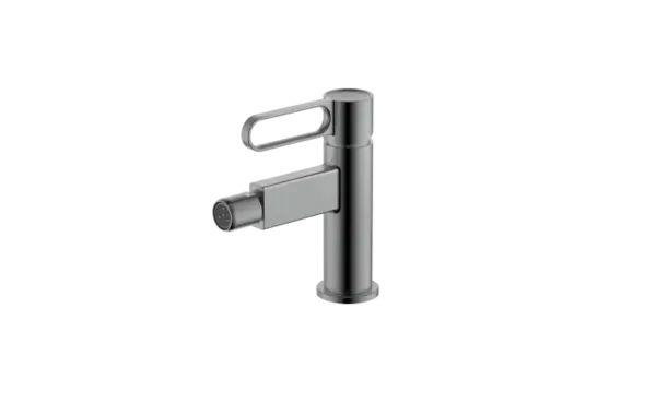 Baterie bideu cu ventil, gun metal, Zaffiro