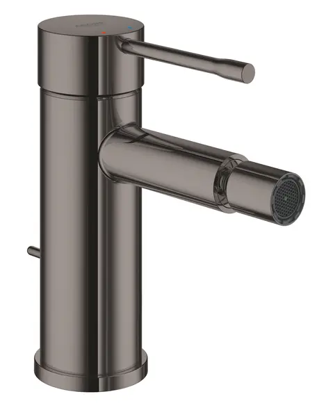 Baterie bideu Grohe Essence 24178A01, 3/8 inch, marimea S, aerator, cartus ceramic, ventil cu tija, lucios, Hard graphite