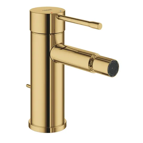 Baterie bideu Grohe Essence, marimea S, ventil inclus, auriu lucios Cool Sunrise