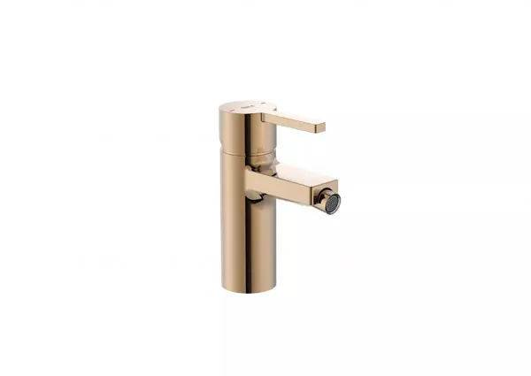 Baterie bideu Roca Naia A5A6A96RG0, marime S, 152 mm, ventil, Rose gold lucios