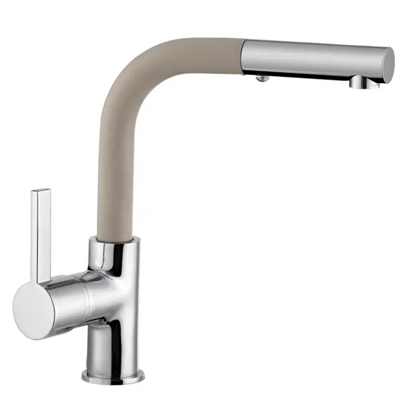 Baterie bucatarie Celesta Cosmo 1010026 monocomanda pipa extractibila perlator cu doua functii cromat/crem