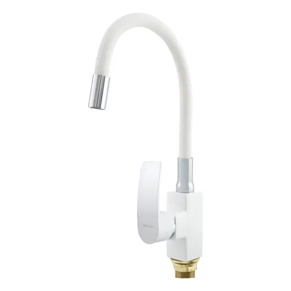 Baterie bucatarie cu dus flexibil MIXXUS MAGNUM 011 (NUT) WHITE CHROME REFL.