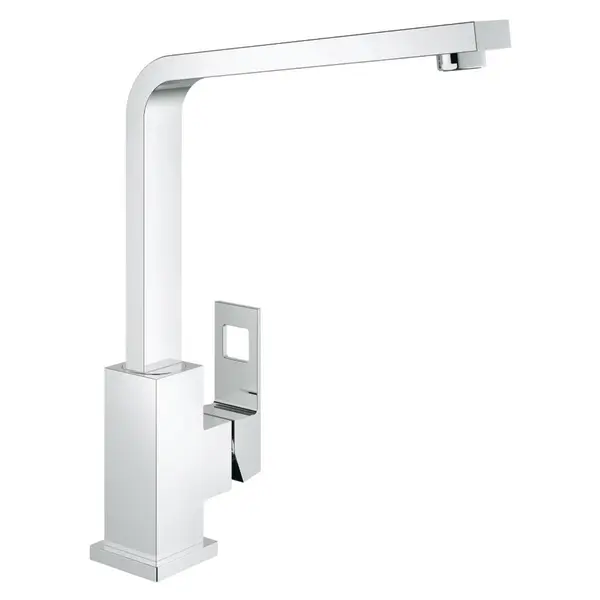 Baterie bucatarie Grohe Eurocube, monocomanda, 1/2, cartus ceramic, pipa inalta, pivotanta 360, aerator, Crom