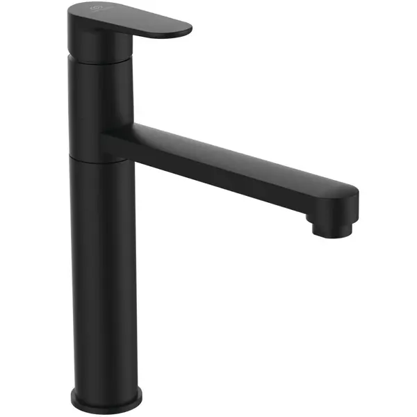 Baterie bucatarie Ideal Standard Cerafine O negru mat, cu pipa pivotanta