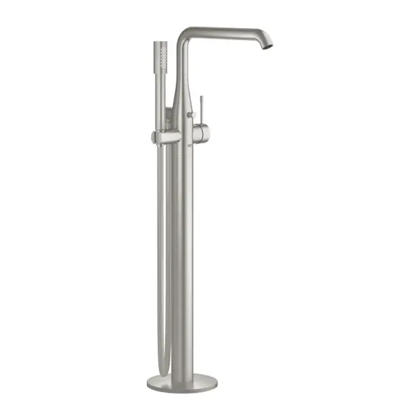 Baterie cada freestanding cu montaj pe pardoseala, culoare supersteel, Grohe Essence