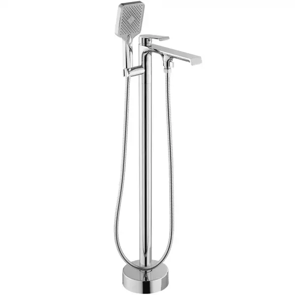 Baterie cada freestanding Rea Hass, crom lucios