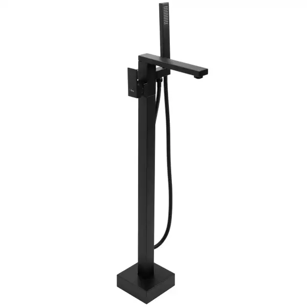 Baterie cada freestanding Rea Tery, negru mat
