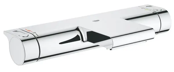 Baterie cada Grohe Grohtherm 2000 New 34484001, 1/2 inch, aparenta, termostat, proiectie cascada, protectie, Crom