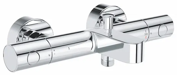 Baterie cada Grohe Precision Get 34774000, 1/2, aparenta, termostat, diverter, EcoButton, anti-oparire, Crom