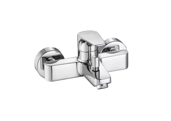 Baterie cada Roca Atlas A5A0290C00, aparenta, diverter, Crom