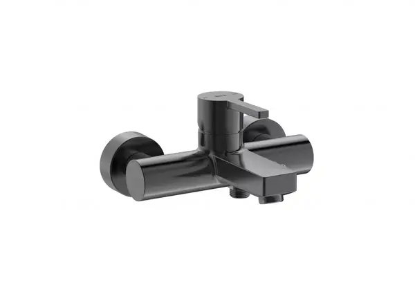 Baterie cada Roca Naia A5A0296NM0, aparenta, diverter, Negru titan mat
