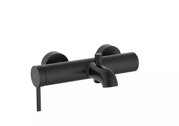 Baterie cada Roca Ona A5A029ENB0, aparenta, diverter, Negru mat