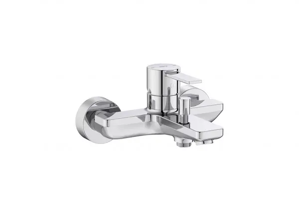 Baterie cada Roca Targa A5A025FC00, aparenta, diverter, Crom