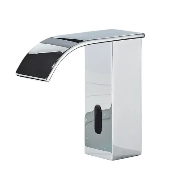 Baterie Chiuveta Baie BisDesign , Functie Senzor pentru Inchidere si Pornire Apa, Tip Cascada, Finisaj Crom Lucios, Dimensiune 15 cm