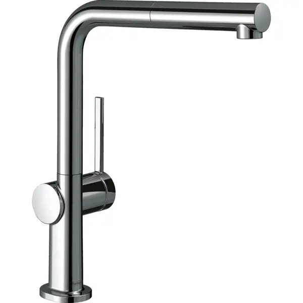 Baterie chiuveta bucatarie crom lucios cu dus extractibil Hansgrohe Talis M54 72809000