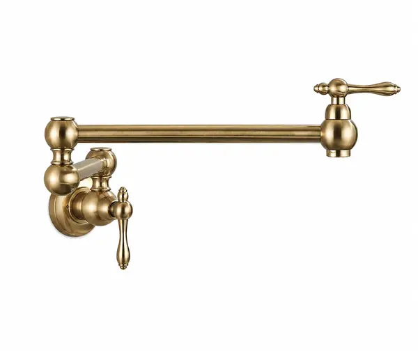 Baterie Chiuveta Bucatarie, Finisaj Auriu Mat, Montaj Deasupra Aragazului Sau Chiuvetei, Dimensiune 58 cm