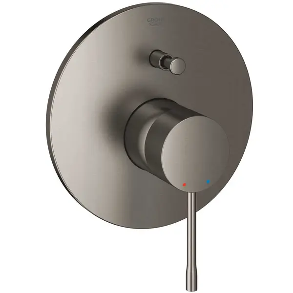 Baterie de dus Grohe 19285AL1, cartus ceramic, diverter, incastrata, Brushed hard graphite