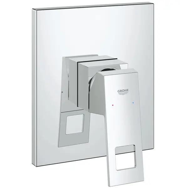 Baterie de dus Grohe 19898000, incastrata, monocomanda, fara corp incastat, levier metalic, fixare ascunsa, Crom