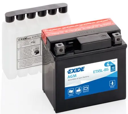 Baterie de pornire EXIDE AGM 4Ah 12V