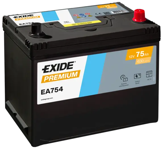 Baterie de pornire EXIDE Premium 75Ah 12V