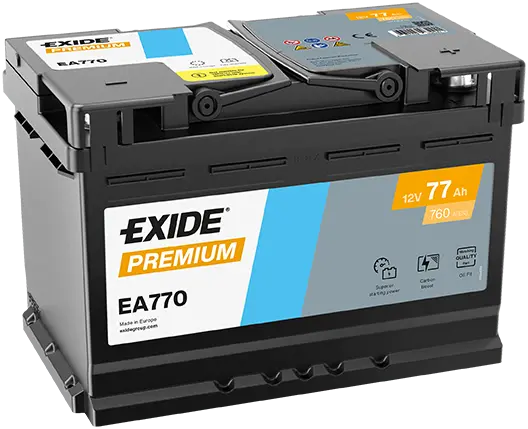 Baterie de pornire EXIDE Premium 77Ah 12V