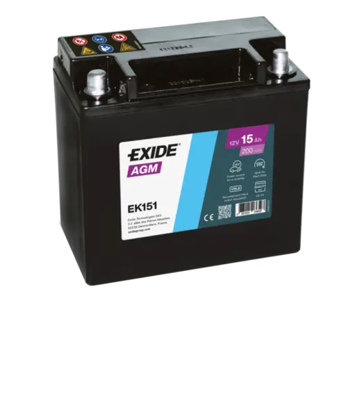 Baterie de pornire EXIDE Start-Stop Auxiliara 15Ah 12V