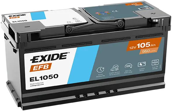 Baterie de pornire EXIDE Start-Stop EFB 105Ah 12V