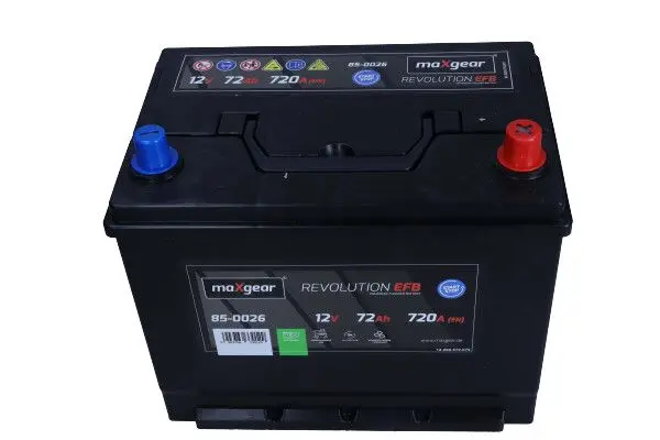 Baterie de pornire MAXGEAR Revolution 72Ah 12V