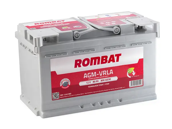 Baterie de pornire ROMBAT AGM VRLA 80Ah 12V