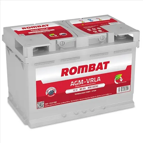 Baterie de pornire ROMBAT AGM VRLA 80Ah 12V