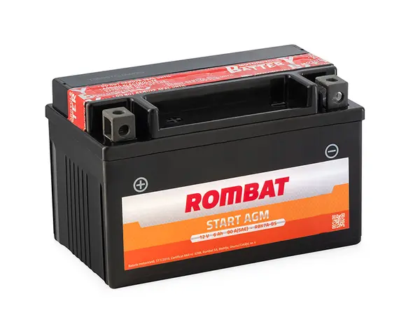 Baterie de pornire ROMBAT Moto 6Ah 12V RBX7A-BSROM