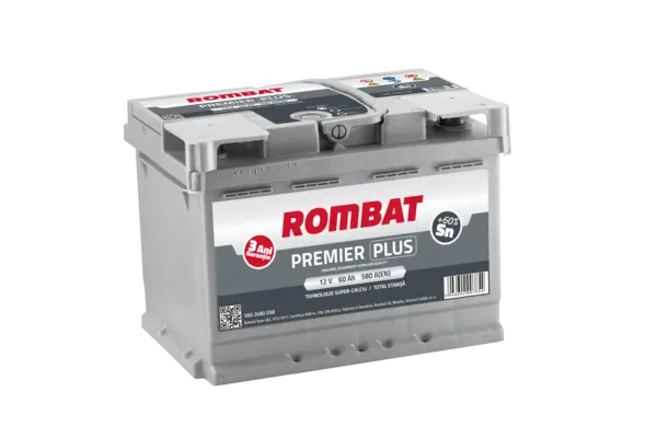Baterie de pornire ROMBAT Premier Plus 60Ah 12V