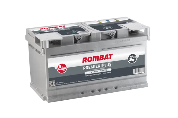 Baterie de pornire ROMBAT Premier Plus 80Ah 12V