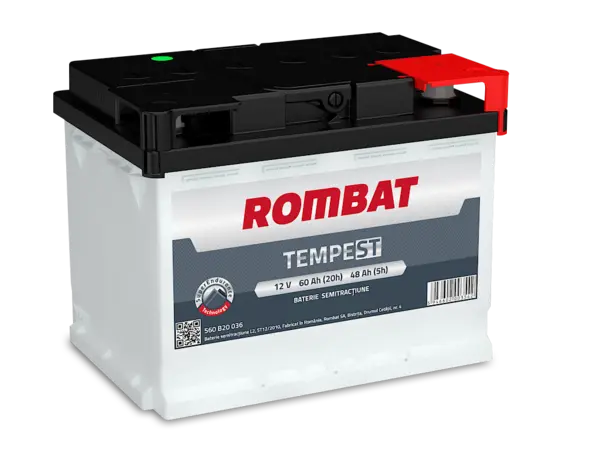 Baterie de pornire ROMBAT Tempest Semitractiune 60Ah 12V