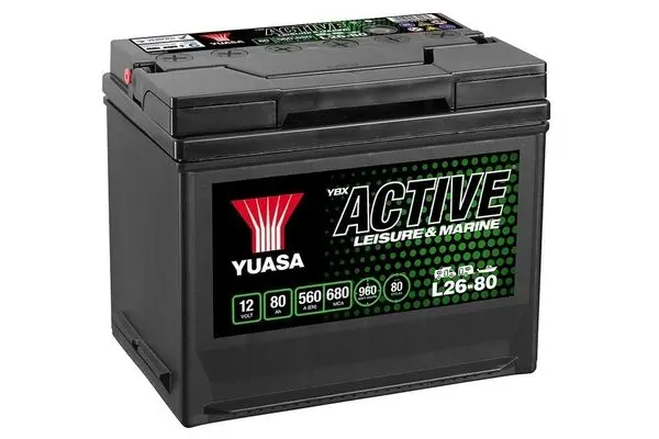 Baterie de pornire YUASA L26-80 Active Leisure & Marine 80Ah 12V